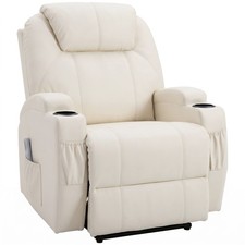 Fauteuil Luxe de Relaxation et Massage Inclinaison Dossier Repose-Pied
