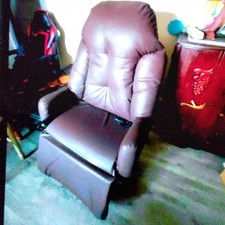 Fauteuil noir 1 place largeur 80 cm hauteur 120 cm pour salon ou séjour