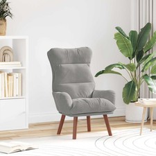 fauteuil Velours Sièges modernes Chaise en velours relaxant luxe salon vidaXL vi